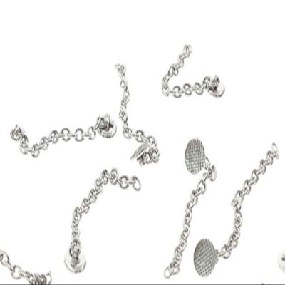 10 Pcs New Stainless Steel Traction Chain with Eyelet Button Chain Dental Orthodontics Materials