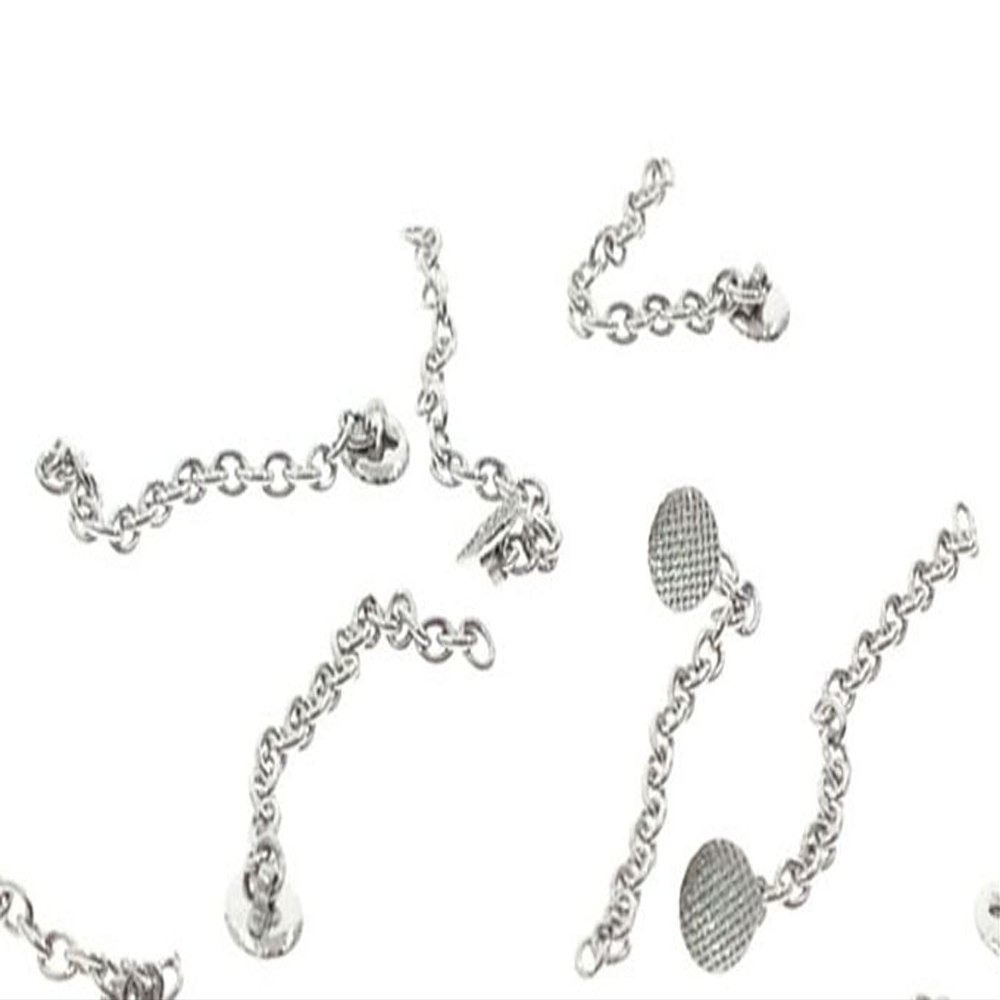 10 Pcs New Stainless Steel Traction Chain with Eyelet Button Chain Dental Orthodontics Materials