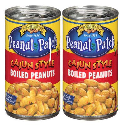 Peanut Patch Cajun Green Boiled Peanuts Red Two 13.5 Oz. Cans