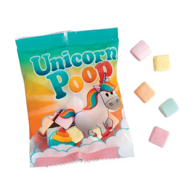 Bulk Unicorn Poop Candy Fun Packs, 114 Bags, Marshmallow Candy, Party Favors, Magical Creatures Birthdays, Halloween and Easter Candy