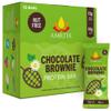 Amrita Nut Free Chocolate Brownie Vegan Protein Bars (12 Count) | 12g Plant-Based Protein Bar | Peanut Free, Gluten Free, and Dairy Free | Low Sugar, High Fiber, Healthy School-Safe Snacks view 1