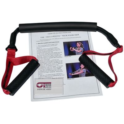 ProPosture - Neck Exerciser Easy, Medium, Firm Resistant Band for Rehabilitation (Made in USA) (Easy)
