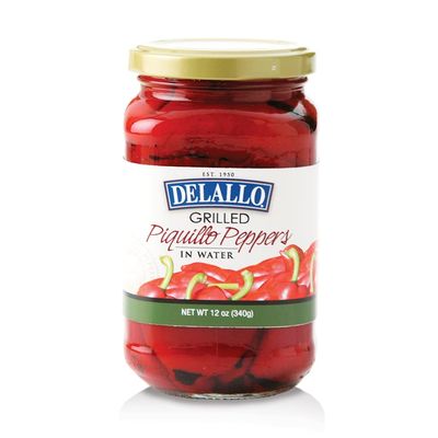DeLallo Grilled Piquillo Peppers, 12oz Jar
