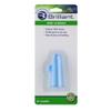 Brilliant Wipe N Brush by Baby Buddy, Silicone Toothbrush, Cleaner for Infants 4-16 Months Old, Use with Dental Wipe, Infant Oral Cleaning Products, Baby Registry Must Haves, Travel Accessories, Blue view 1