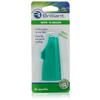 Brilliant Wipe N Brush by Baby Buddy, Silicone Toothbrush, Cleaner for Infants 4-16 Months Old, Use With Dental Wipe, Infant Oral Cleaning Products, Baby Registry Must Haves, Travel Accessories, Green view 1