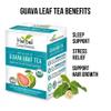 Guava Leaf Tea 24 Tea Bags - 100% Organic Natural Guava Leaves Tea - Hojas De Guayaba Organica for Immune Support, Digestion & Relaxation | Herbal Goodness view 2