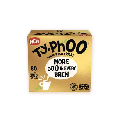 Typhoo Gold (More In Every Brew) 80 Luxury Tea Bags (Pack of 4)