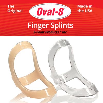 3-Point Products Oval-8 Finger Splint, Support and Protection for Arthritis, Trigger Finger or Thumb, and Other Finger Conditions, Size 3, (Pack of 1)