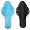 3-Pack Aslana Reusable Cloth Menstrual Period Pads for Daily & Overnight, Light & Heavy Flow, Pantiliners (Large - Heavy Flow/Overnight, L2: Fleece PUL Polka Dot Turquoise) view 3
