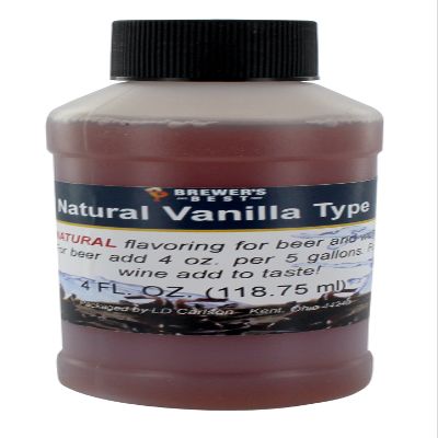 Brewer's Best Natural Beer and Wine Fruit Flavoring (Natural Vanilla Type)