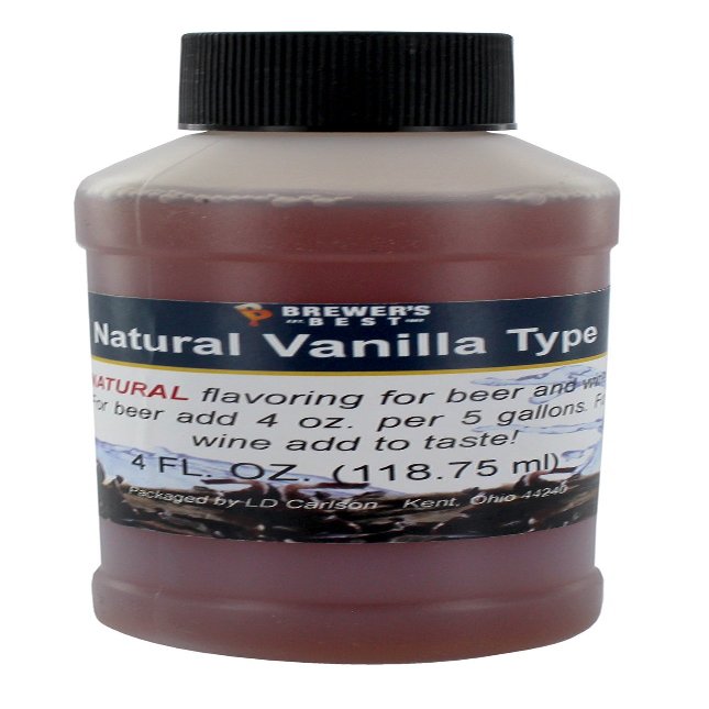 Brewer's Best Natural Beer and Wine Fruit Flavoring (Natural Vanilla Type)