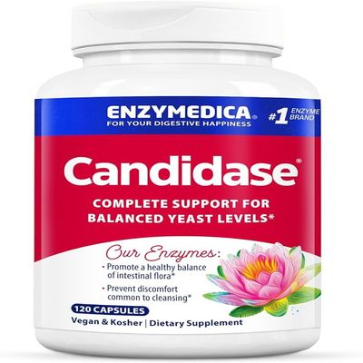 Enzymedica, Candidase, Enzymes for Gentle Cleansing Support, Gut Health, 120 Count