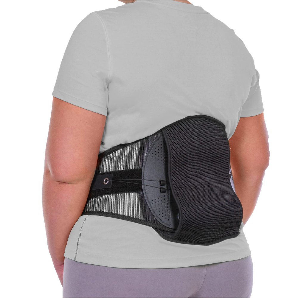 BraceAbility Spondylolisthesis Back Brace - Ankylosing Spondylolysis Lumbar Spine Corset Stabilizer Belt for Pars Defect Lower Back Pain, Anterolisthesis Support, Spinal Fracture Treatment (XL)