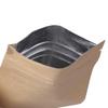 100PCS Brown Kraft & Foil Hybrid Flat Zipper Seal Bags 6x8cm (2.3x3.1") view 4