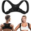 Copper Compression Posture Corrector for Men & Women - Adjustable Copper Infused Orthopedic Brace for Pain Relief from Bad Posture, Slumping - Targets Upper Back, Shoulders, Neck, Clavicle view 1