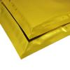 100PCS Double-Sided Shiny Gold Flat Zip Seal Premium Foil Bags 12x20cm (4.7x7.8") view 2