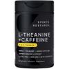 Sports Research L-Theanine Supplement with Caffeine & Coconut MCT Oil - Focused Energy, Alertness & Relaxation Without Drowsiness - 200mg L Theanine, 100mg Organic Caffeine - 60 Liquid Softgels view 1