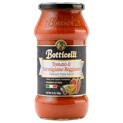 Parmigiano Reggiano Premium Pasta Sauce by Botticelli, 24oz - No Added Sugar - Product of Italy