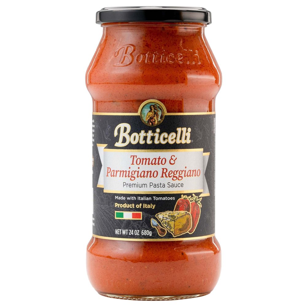 Parmigiano Reggiano Premium Pasta Sauce by Botticelli, 24oz - No Added Sugar - Product of Italy
