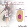 Foot Petals Heel Cups, Prevent Cracked Heels, Stabilize Heels in Women's Closed Back Heels, Pumps, Boots, Wedges, Flats, Microsuede & Gel view 4