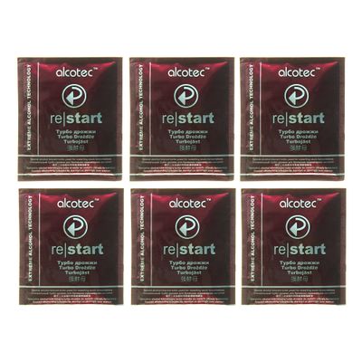 Alcotec ReStart Turbo Yeast (Pack of 6)