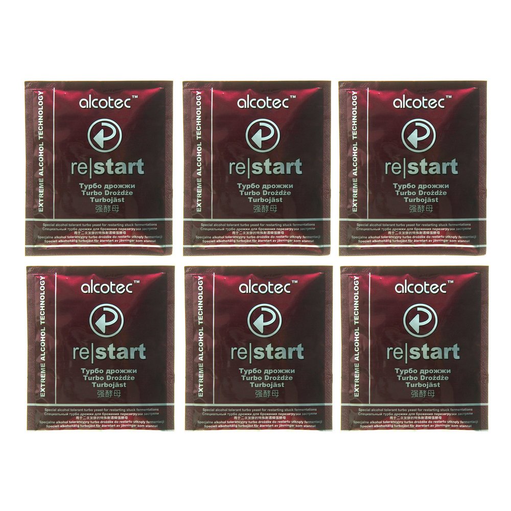 Alcotec ReStart Turbo Yeast (Pack of 6)