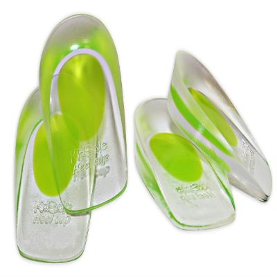 2 Pack - KidSole Shock Absorbing Lightweight Gel Heel Cups For Kid's With Sensitive Heels, Heel Spurs, Plantar Fasciitis, or Ankle Pain (Green Toddlers Size 11-2)