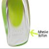 2 Pack - KidSole Shock Absorbing Lightweight Gel Heel Cups For Kid's With Sensitive Heels, Heel Spurs, Plantar Fasciitis, or Ankle Pain (Green Toddlers Size 11-2) view 2