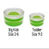 2 Pack - KidSole Shock Absorbing Lightweight Gel Heel Cups For Kid's With Sensitive Heels, Heel Spurs, Plantar Fasciitis, or Ankle Pain (Green Toddlers Size 11-2) view 4