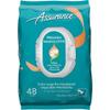 Assurance Premium Pre-moistened Disposable Washcloths, Extra Large, 48ct, Multi(96 Wipes Total) by Assurance view 1