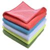 SINLAND Microfiber Dish Cloth Towels with Poly Scour Side Best Kitchen Cleaning Cloths Rags 12"x12" 5 Pack 5 Color Assorted (Pink+Blue+White+Yellow+Green) view 1