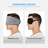 FRESHME Cotton Sleep Eye Mask for Men - Upgrade Design Blackout Side Sleeper Eyes Cover for Night Sleeping, Large Size Wide Soft Travel Airplane Blindfold with Adjustable Velcro Strap for Work Nap view 3