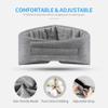 FRESHME Cotton Sleep Eye Mask for Men - Upgrade Design Blackout Side Sleeper Eyes Cover for Night Sleeping, Large Size Wide Soft Travel Airplane Blindfold with Adjustable Velcro Strap for Work Nap view 4