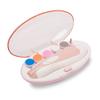 Aibay 6 in 1 Baby Electric Nail File Clippers for Newborns or Toddler Fingernails and Toes, Nail Trimmer Polish Set with Travel Case,Whisper-quiet (Pink) view 1