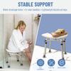 Dr. Kay's Adjustable shower Chair for inside shower with Unique Heavy Duty Crossbar Supports, Shower Stool for the inside tub, Bath stool, adjustable shower chair for the elderly and disabled, 500 lbs view 4