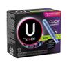 U by Kotex Click Super Compact Tampons Compact Plastic Applicator, Unscented, 18 Count view 1