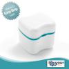 Retainer-Denture Bath-Dental Appliance Cleaning Case Size Standard with Easy Grip  Color Teal view 2
