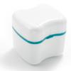 Retainer-Denture Bath-Dental Appliance Cleaning Case Size Standard with Easy Grip  Color Teal view 4