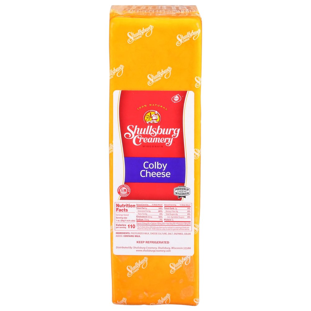 Shullsburg Creamery - Colby Cheese - 5 Pound Loaf