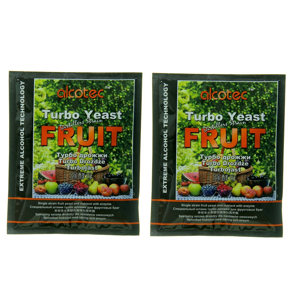 Alcotec Fruit Turbo Yeast Distiller's Strain (Pack of 2)