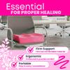BBL Pillow After Surgery for Sitting, Brazilian Butt Lift Pillow Lifting Cushion for Recovery, Home, Driving and Office Chair Use, BBL Surgery Essentials Post Surgery Supplies view 3