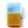 Diagonal Lines & Rococo Swirls Square Silicone Mould x 5 view 1