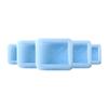 Diagonal Lines & Rococo Swirls Square Silicone Mould x 5 view 4