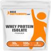 BulkSupplements.com Whey Protein Isolate Powder - Unflavored Whey Protein Powder, Nutritional Supplement - Gluten Free, 30g per Serving, 100g (3.5 oz) (Pack of 1) view 1