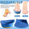 Ailaka Kids Orthotic Cushioning Arch Support Shoe Insoles, Children Pu Foam Inserts for Flat feet, Plantar Fasciitis, Feet Heel Pain Relief Blue view 3