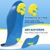 Ailaka Kids Orthotic Cushioning Arch Support Shoe Insoles, Children Pu Foam Inserts for Flat feet, Plantar Fasciitis, Feet Heel Pain Relief Blue view 4