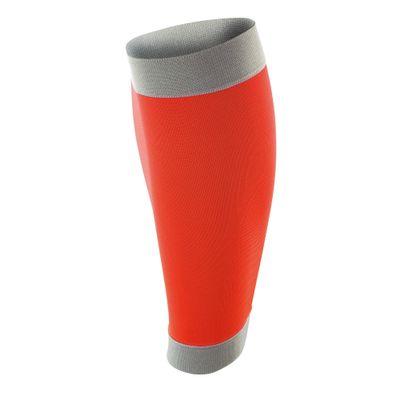Spiro Adult Unisex Contrast Compression Calf Guards (S) (Orange/Gray)