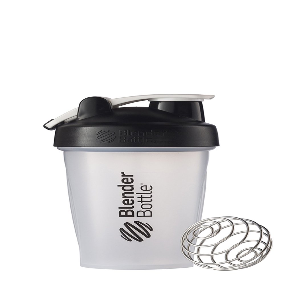 BlenderBottle Classic Loop Top Shaker Bottle, 20-Ounce, Clear/Black