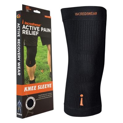 Incrediwear Knee Sleeve Knee Braces for Knee Pain, Joint Pain Relief, Swelling, Inflammation Relief, and Circulation, Knee Support for Women and Men, Fits 16-18 Above Kneecap (Black, X-Large)