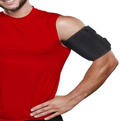 ARMSTRONG AMERICA Bicep Tendonitis Brace, Bicep Band & Upper Arm Compression Sleeve I Triceps & Biceps Muscle Support For Upper Arm Tendonitis Pain Relief Or Bicep Strains (LARGE 10" to 16")